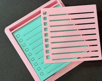 Sticky Note Holder with Stencil