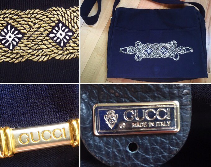 80s Gucci Shoulderbag Unisex Murse Purse - Etsy
