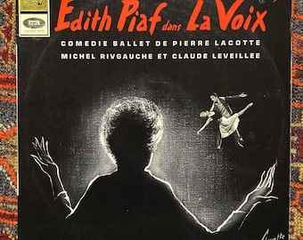 Rare Edith Piaf “Edith Piaf Dans La Voix” Vinyl Record Album 1966