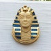Rare 1990 Kenneth Jay Lane, KJL Egyptian Revival Pharaoh Pin Brooch/Pendant 
