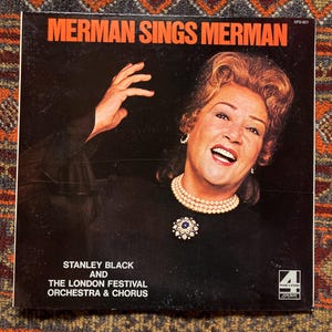 Ethel Merman “Merman Sings Merman” Gatefold Vinyl Record Album 1972