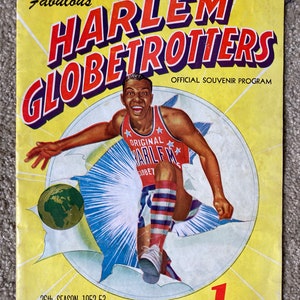 Vintage Harlem Globetrotters Official Souvenir Program from 26th Season 1952-1953 (Abe Saperstein)