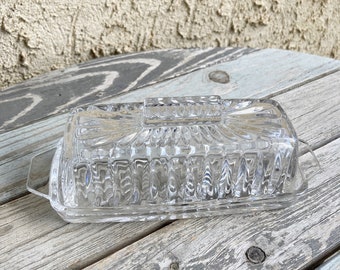 Althea MCM Butter Dish by Gorham Crystal made west Germany