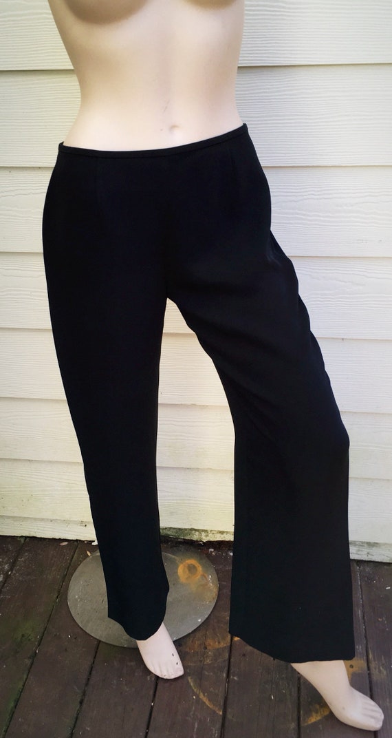 silk bell bottom pants