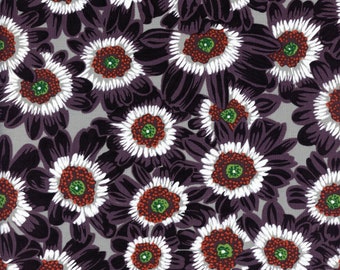 Sold by the Half Yard - Lucy in Black by Philip Jacobs/Kaffe Fassett Collective for Free Spirit Fabrics