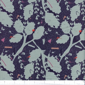 Sold by the Half Yard - Good Vibes Komorebi in Violet Stone by Angela Corti for Cotton + Steel Fabrics