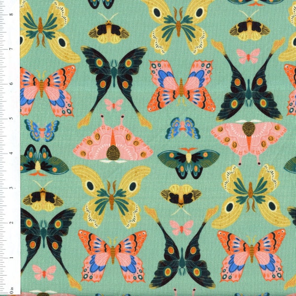 Sold by the Half Yard - Flora & Fauna Butterflies in Pasture by Faye Guanipa for Dear Stella Fabrics