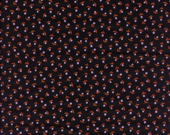 Sold by the Half Yard - Meadow Star Mini Flowers in Soft Black by Alexia Abegg for Ruby Star Society