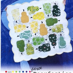 Fierce Pearfection Mini Quilt/Pillow Pattern by Eye Candy Quilts