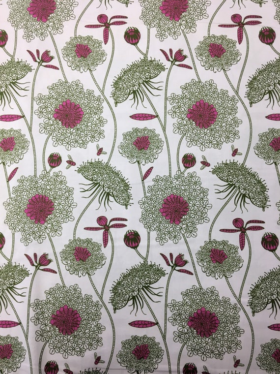 Anna Maria Horner Sweet Dreams PWAH122 Lacey Bubblegum Cotton Fabric By Yd