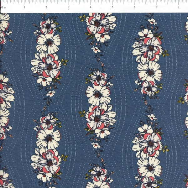 Sold by the Half Yard - The Flower Fields Laurel Cascade by Maureen Cracknell for Art Gallery Fabrics