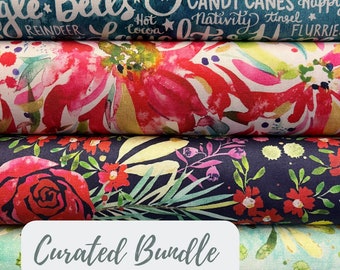 Comfort and Joy Fat Quarter Bundle by Create Joy Project - 4 Fat Quarters