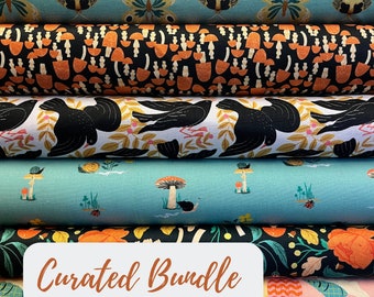 Flora & Fauna Fat Quarter Bundle by Faye Guanipa for Dear Stella Designs - 6 Fat Quarters