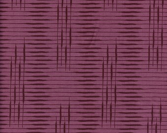 Sold by the Half Yard - Slow Stroll Cattail Crossing in Plum by Fancy That Design House for Moda Fabrics