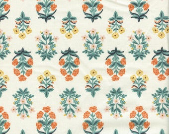 Sold by the Half Yard - Rifle Paper Co. Camont Mughai Rose in Red by Cotton + Steel Fabrics