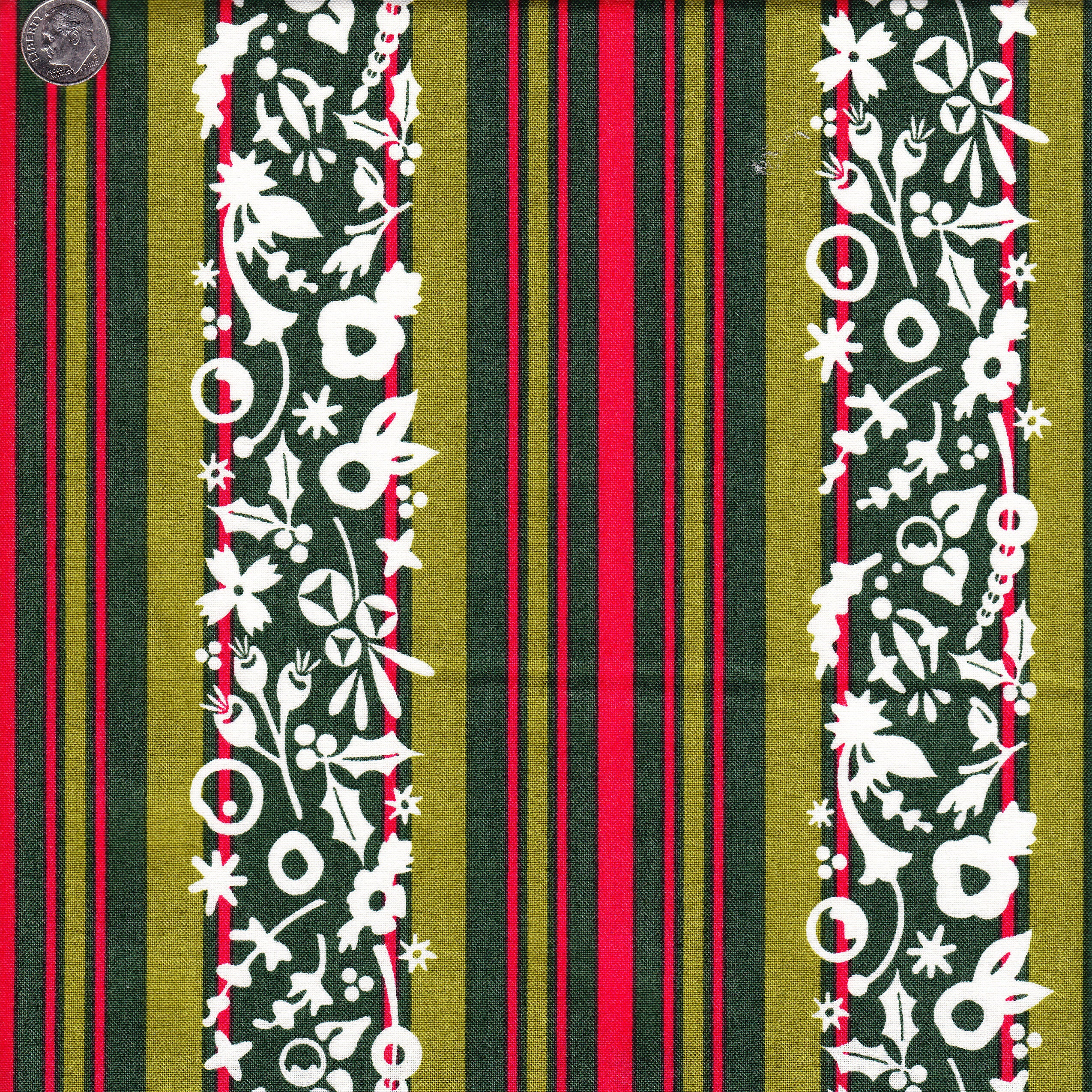 Sold by the Half Yard Alison Glass Holiday Stripe in image