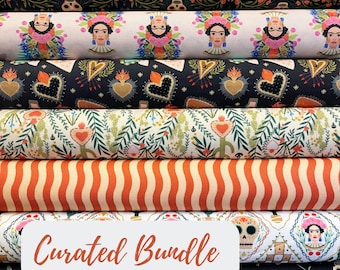 Viva La Vida Fat Quarter Bundle by Faye Guanipa for Dear Stella Designs - 7 Fat Quarters