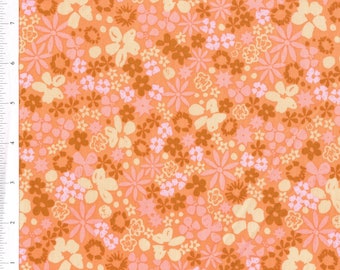 Sold by the Half Yard - Fancy Dainty in Orange by Dylan Mierzwinski for Windham Fabrics