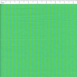 May include: Green and light green striped fabric. The fabric has a subtle texture and a smooth finish.