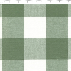 Camp Gingham Large Gingham in Eucalyptus by Fableism Supply Co. - Sold in Half Yard Increments