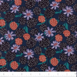 Black Marigolds - Mystery At Moonstone Manor - Tara Reed - Cloud 9 Fabrics - Poplin Black Marigolds - Mystery At Moonstone Manor - Tara Reed - Cloud 9 Fabrics - Poplin