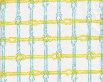 Sold by the Half Yard - Maritime Modern Knotty Plaid in Citron by Riley Blake