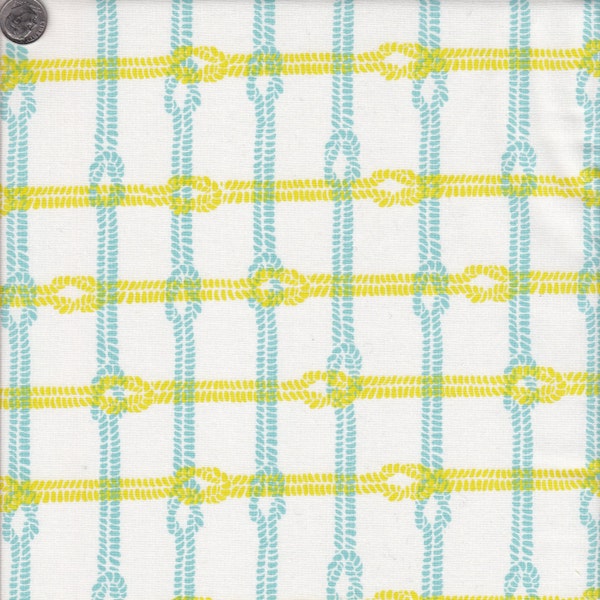 Sold by the Half Yard - Maritime Modern Knotty Plaid in Citron by Riley Blake