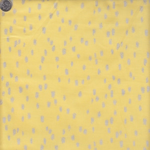 Heavy Metals Yellow/Silver METALLIC Dots by Windham Fabrics - Sold in Half Yard Increments