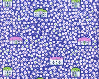 Sold by the Half Yard - Belle Epoque Chateau in Violet by Stacy Peterson for Free Spirit Fabrics