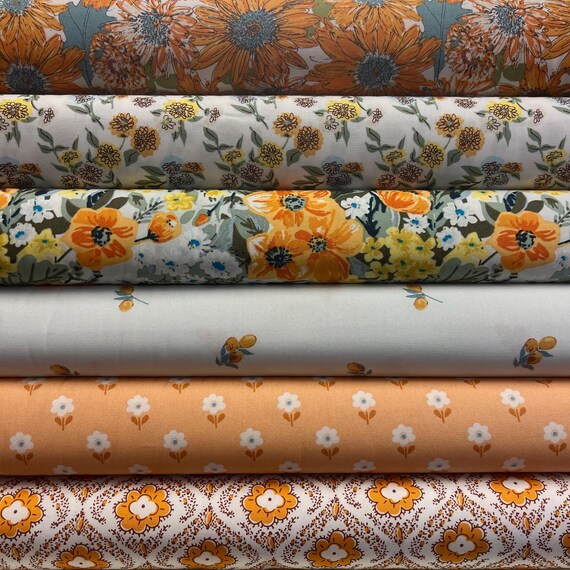 Coral Stitch - Floral Frenzy - Samantha Johnson - Cloud 9 Fabrics - Poplin Coral Stitch - Floral Frenzy - Samantha Johnson - Cloud 9 Fabrics - Poplin