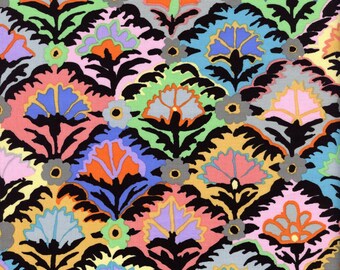 Sold by the Half Yard - Step Flower in Contrast by Kaffe Fassett for Free Spirit Fabrics