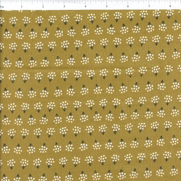 Sold by the Half Yard - Gingiber Dwell In Possibility Mini Flowers in Umber by Moda Fabrics