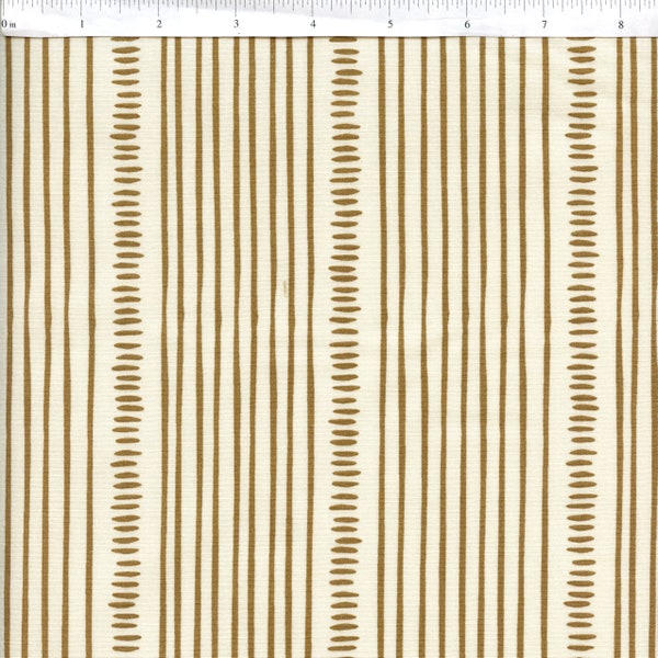 Sold by the Half Yard - Martha Stripe in Cream by Andrea Patton for Figo Fabrics