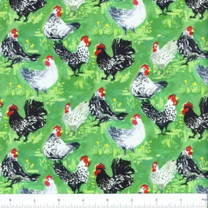 Sold by the Half Yard - August Wren Hay There Yolks On You in Multi by Dear Stella Fabrics