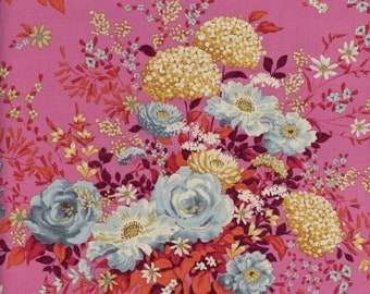 Sold by the Half Yard - Tilda Fabrics Chic Escape Wildgarden in Pink