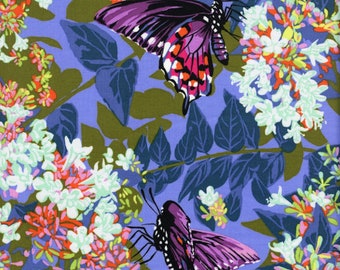 Sold by the Half Yard - Our Fair Home Neighborly in Periwinkle by Anna Maria Horner for Free Spirit Fabrics