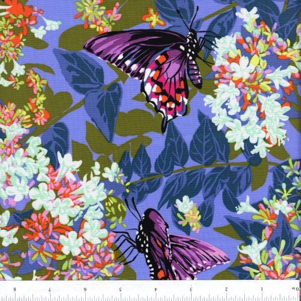 Sold by the Half Yard - Our Fair Home Neighborly in Periwinkle by Anna Maria Horner for Free Spirit Fabrics
