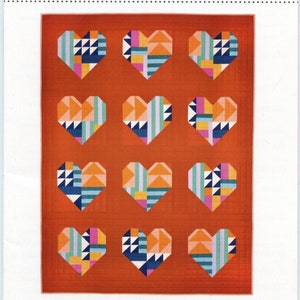 Graffiti Hearts Quilt Pattern by Patchwork & Poodles