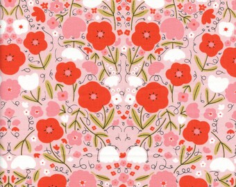 Sold by the Half Yard - Gingiber Words To Live By Floral in Cameo by Moda Fabrics