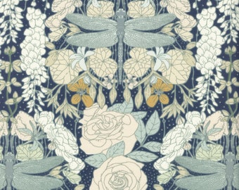 Sold by the Half Yard - Spring Equinox Libellule in Awakening by Katie O'Shea for Art Gallery Fabrics