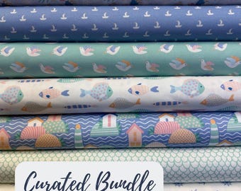 Fisherman's Village Curated Fat Quarter Bundle - 7 Fat Quarters