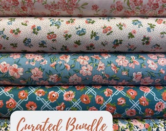 Liberty Floral Nostalgia Curated Fat Quarter Bundle - 5 Fat Quarters