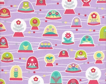 Sold by the Half Yard - La Dee Da Bubbles in Violet by Erin McMorris for Free Spirit Fabrics
