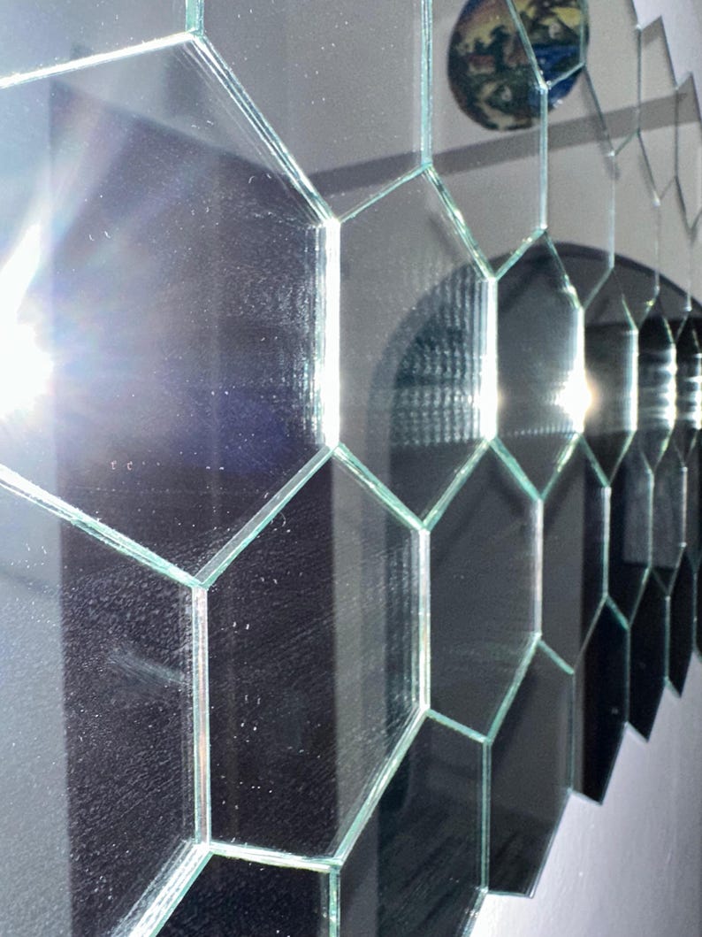 Hexagonal Honeycomb Mirror - Etsy