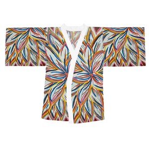 ForestsGrove Abstract Art - Long Sleeve Kimono Robe (AOP)