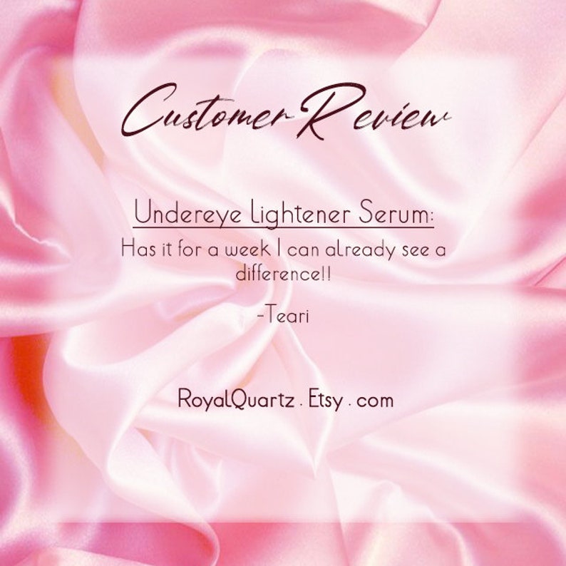 Under Eye Lightener Serum . Fix dark undereye circles . 1/4 Oz . For tired eyes and anti-aging . Birthday Spring Skincare Gift image 9