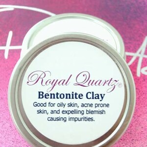 Bentonite Clay Powder . For pimples, sun damage, anti-aging, oily skin, and blemishes . Vegan Facial Mask . Birthday Spring Skincare Gift image 3