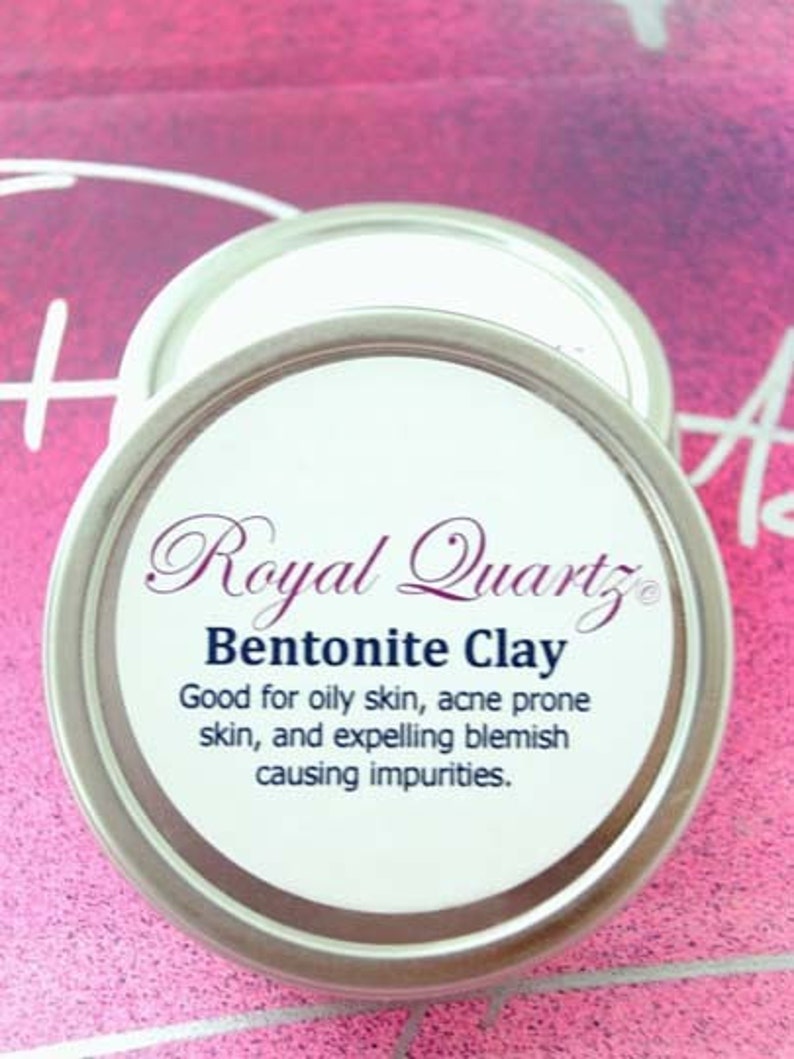 Bentonite Clay Powder . For pimples, sun damage, anti-aging, oily skin, and blemishes . Vegan Facial Mask . Birthday Spring Skincare Gift image 3