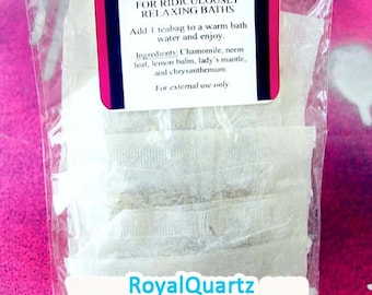 Elixir Herbal Bath Tea . Self care treat to cleanse, sooth, and revitalize dull, irritated skin . Birthday + Spring Skincare Gift