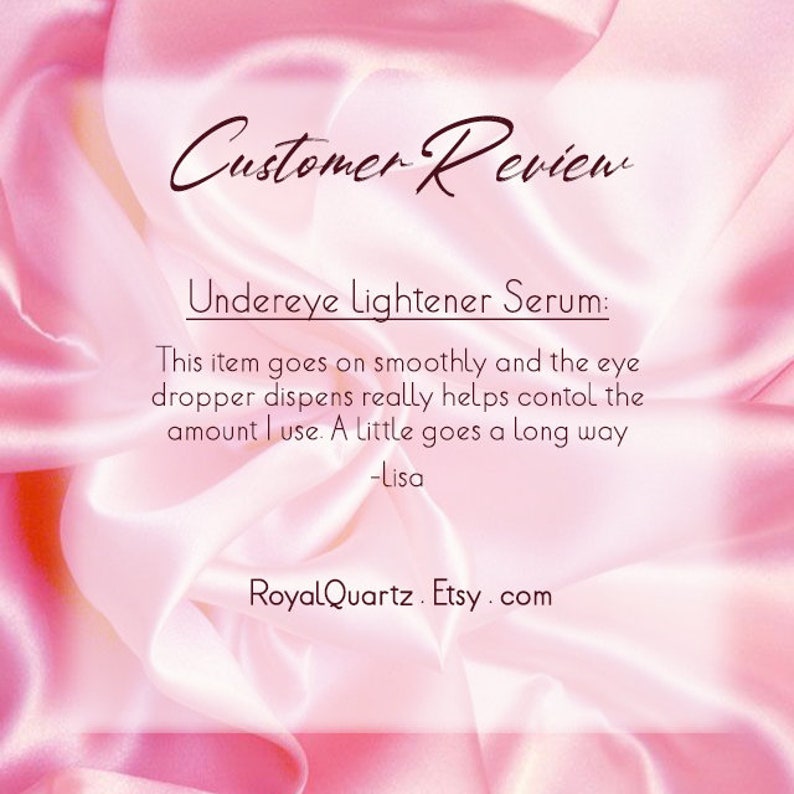 Under Eye Lightener Serum . Fix dark undereye circles . 1/4 Oz . For tired eyes and anti-aging . Birthday Spring Skincare Gift image 7